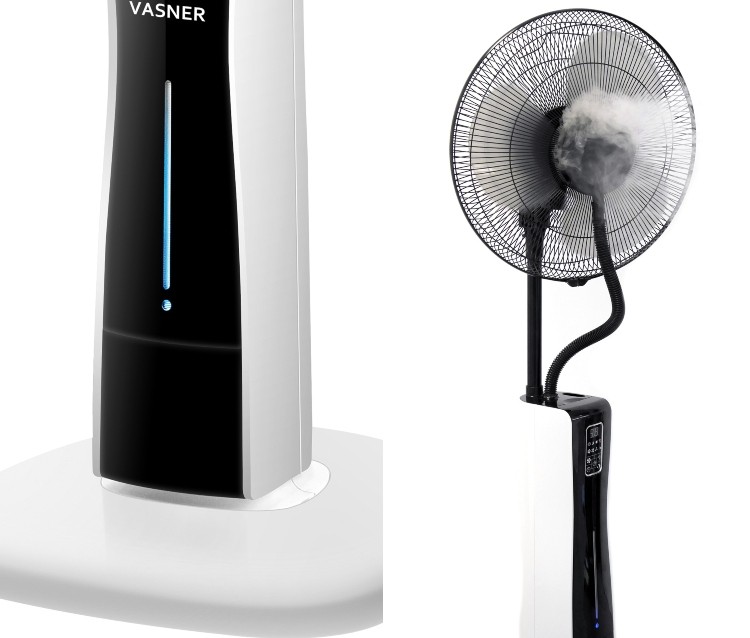 Chladenie ventilátorom s funkciou ultrazvukového rozprašovania Víťaz testu od Vasnera