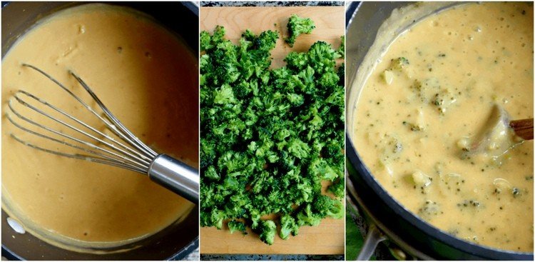 Vegánska krémová polievka z brokolice s vysokým obsahom bielkovín