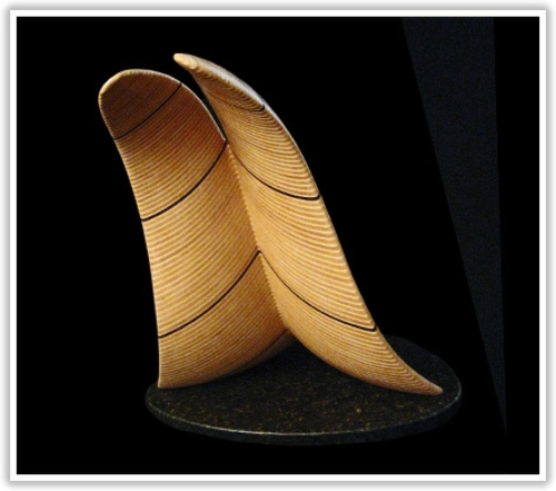 Nápady na dekoráciu dreva, tvar listu domu