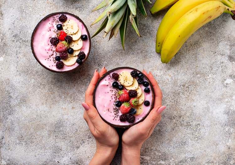 Acai Bowl zdravé acai pyré kalorické raňajky recepty na chudnutie