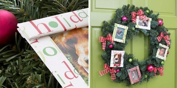 Jednotlivé dekoratívne šperky rám obrazu darčekové jedle