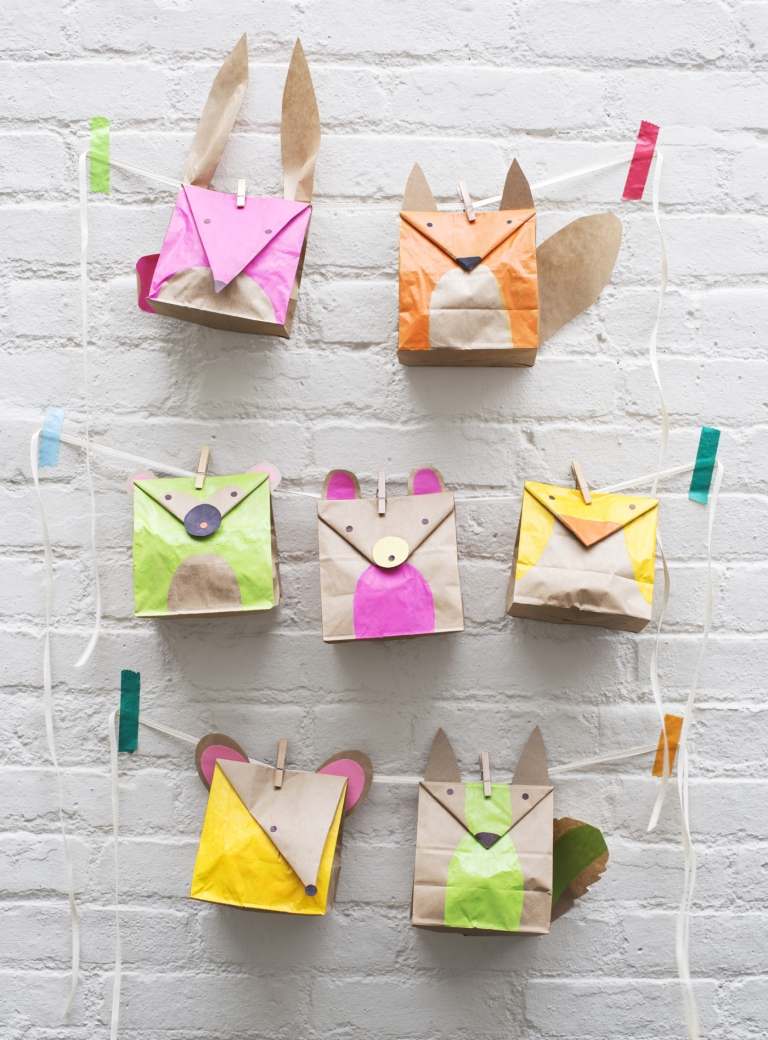 Vyrobte si adventné kalendáre zo sáčkov s chlebom sami, vymaľujte vtipné zvieratká a vyzdobte detské izby