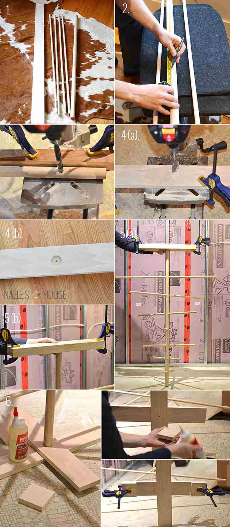 Zostavte vianočný stromček z okrúhlych tyčiniek adventný kalendár-drevo-drotár-pokyny-okrúhle prúty-jedľa