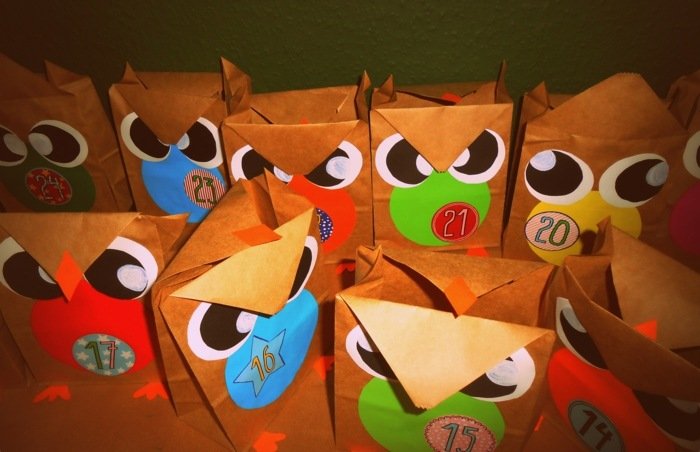 drotár adventný kalendár sova papier návod na kutilstvo
