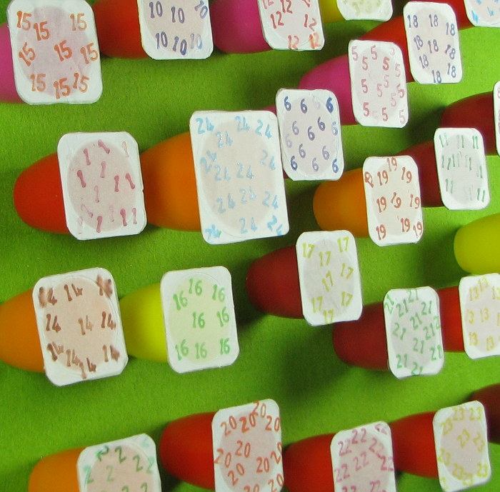 ovocní trpaslíci adventné remeslo nápad darček deti Vianoce