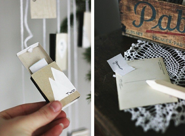 Naplňte adventný kalendár výrokmi alebo poukážkami adventný kalendár pre dospelých výroky-dizajn-papier-krabica-farba