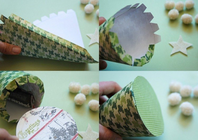 Dospelí milujú ručné práce rovnako ako deti adventný kalendár pre dospelých-pokyny-jedľa-drotár-vyplniť-nápady