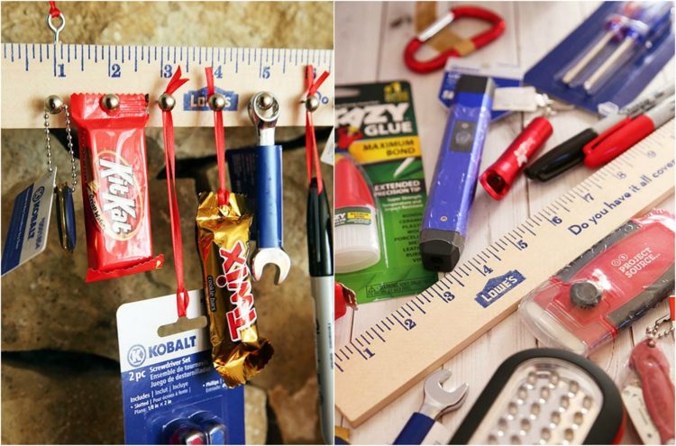 nástroje pre adventný kalendár pre mužov