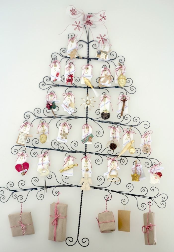 DIY adventný kalendár vianočný stromček DIY adventný kalendár s darčekmi