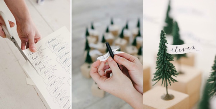 Navrhnite a vytlačte si vlastné štítky alebo si kúpte samolepiace adventný kalendár-rôzne-návody-plastové-jedľové-stromové-etikety-vianočné