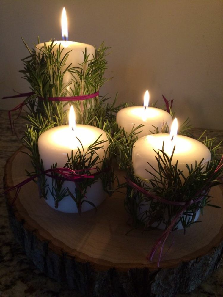 Plátky adventného venca jednoduché diy nápady vianočné dekorácie adventné obdobie