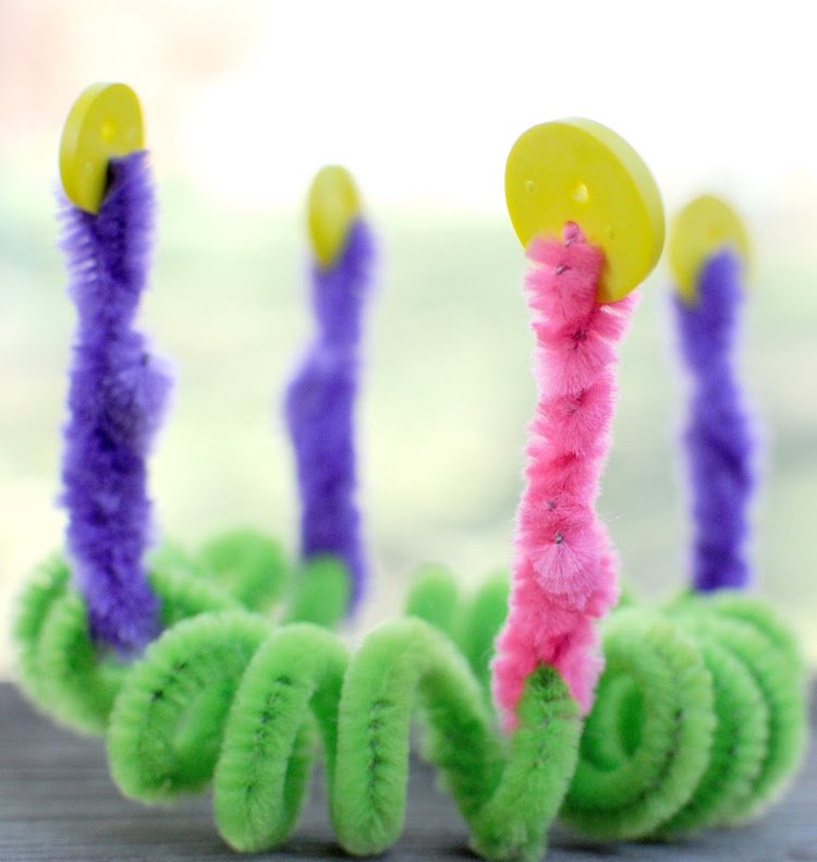 drotársky adventný veniec deti si vyrábajú čističe potrubí samé