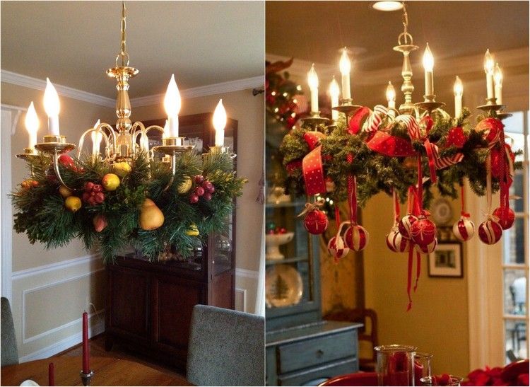 Ozdobte adventný veniec ovocím a stužkami adventný veniec-zavesenie-drotárstvo-luster-ovocie-červené stužky