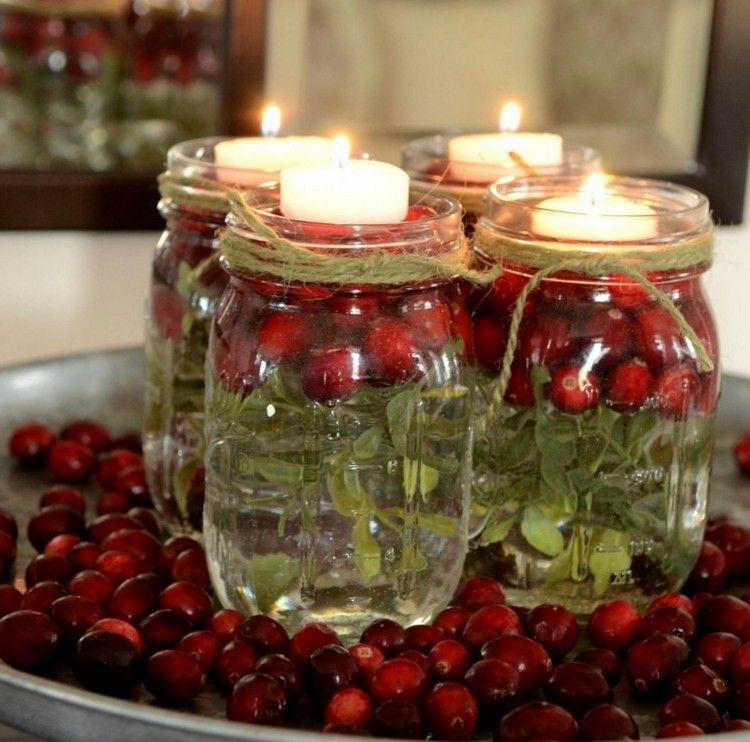 Nápady na adventný veniec s pohármi a plávajúcimi sviečkami