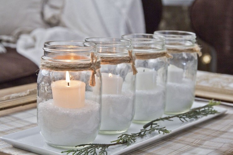 Sklenené poháre urobia z adventného venca sami minimalistický