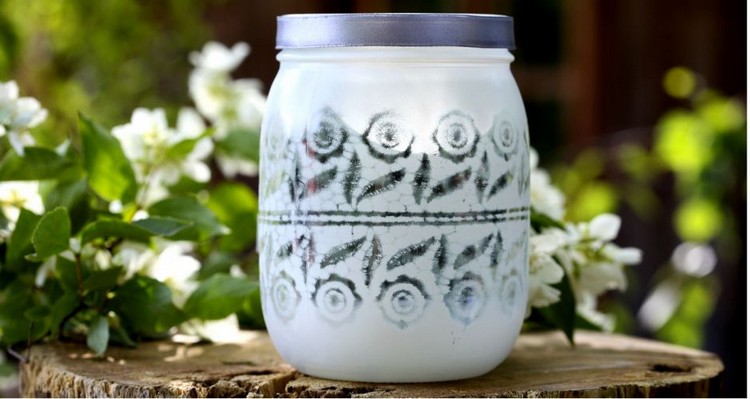 Dóza Mason ako svietnik na adventné sviečky pre domácich majstrov