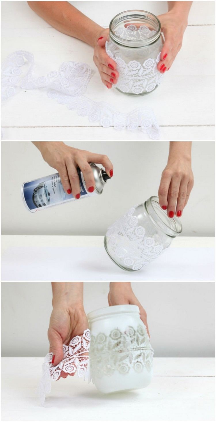 Pokyny zdobia murársku nádobu čipkou