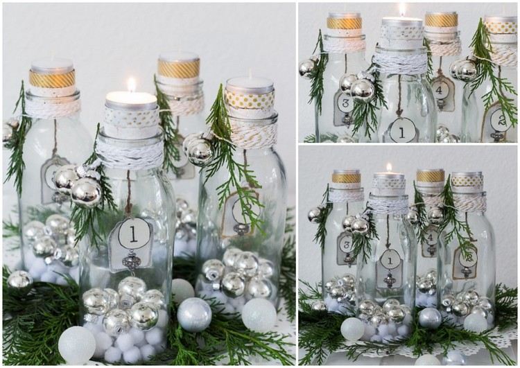 Vyrobte si svoj adventný veniec zo sklenených fliaš