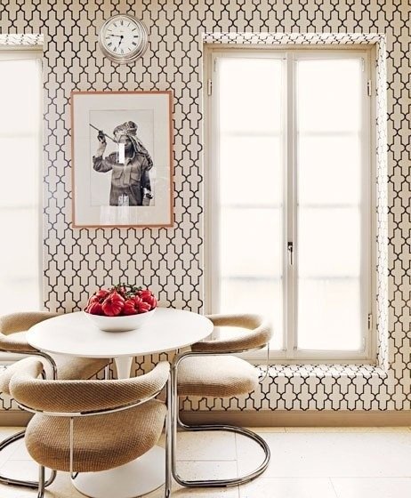 jedáleň s africkým dekorom