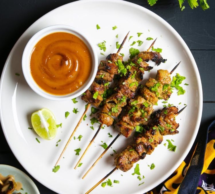 Recept na africký gril na miešaný tomel Africké špízy