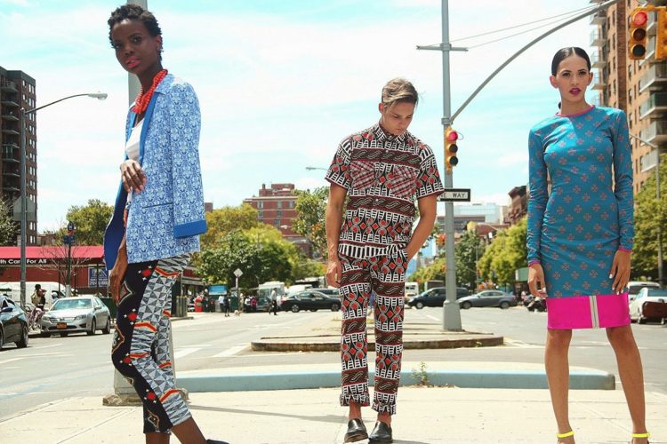 africká móda muži ženy potlače vzorov