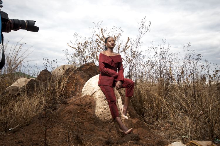 Africká móda dvojdielna tmavá vínová červená bez ramienok