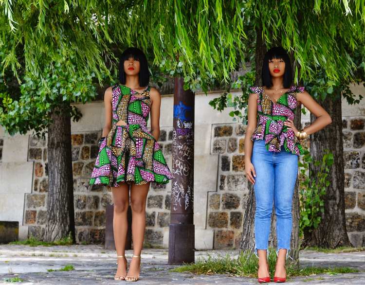 široká sukňa k džínsom z Afriky