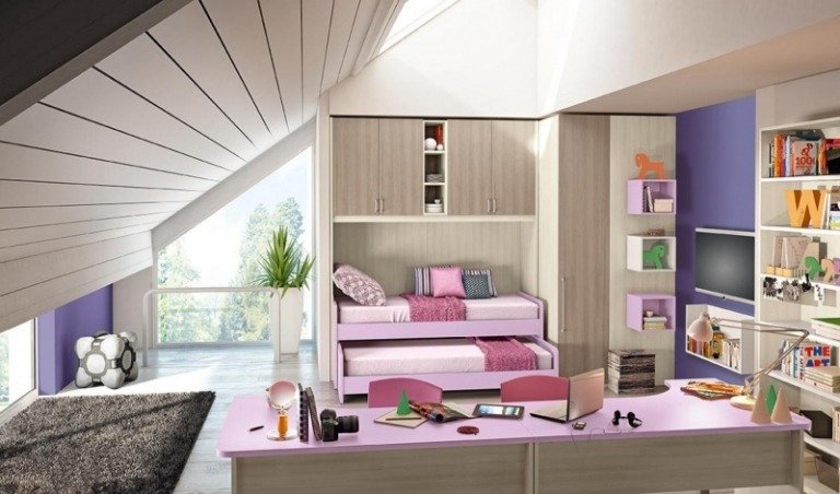 Zásuvkový box na poschodovú posteľ z javorového nábytku