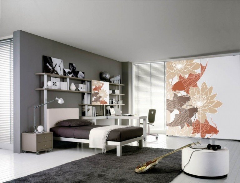 Javor-Nábytok-Biela-Farba-Koi-Ryba-Design