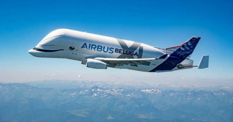 airbus beluga xl prvé letové dopravné lietadlo