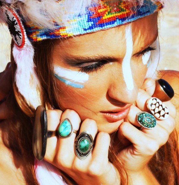 Sady šperkov na zmenu štýlu boho chic štýlu prsteňa módnych doplnkov Sady na úpravu štýlu doplnku trendových prsteňov v štýle boho chic