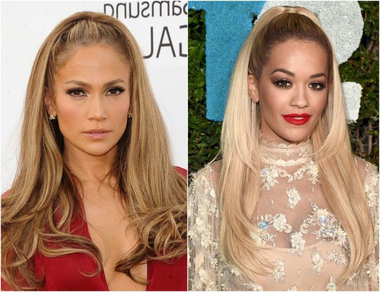 letné účesy-dlhé vlasy-zviazané do chvosta