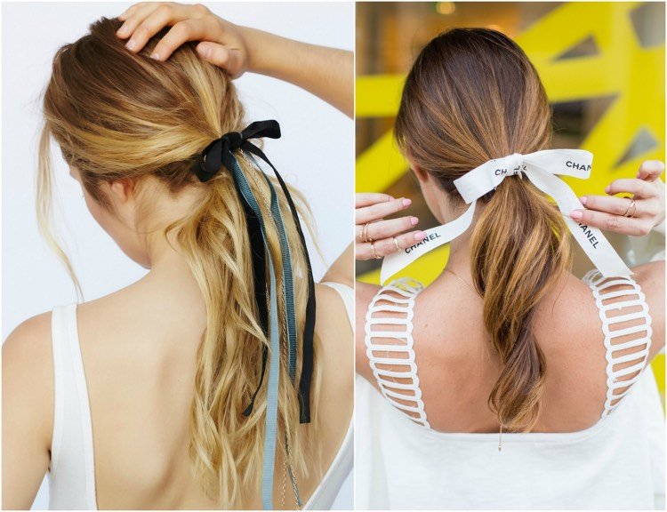 leto-účesy-nízke-uviazané-chvost-luk