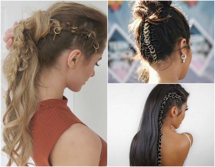 letné účesy-prstene do vlasov-boho-šik