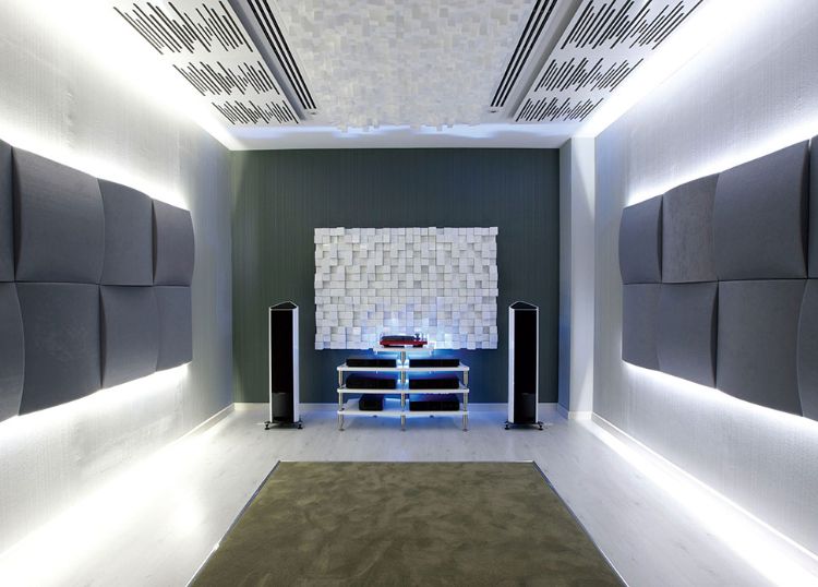 akustické stropné plachty moderný dizajn stropu kancelársky priestor led stropné osvetlenie dizajnový prvok stropné panely stropné systémy akustická panelová stena