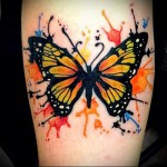 pillangó - tetoválás akvarell fotó