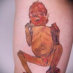 baba - tetoválás akvarell fotó