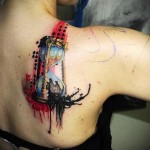 homokóra - tetoválás akvarell fotó