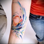 spirál - tetoválás akvarell fotó