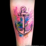 horgony - tetoválás akvarell fotó