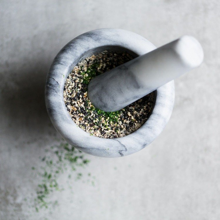 recept riasa gomasio čierna sezamová soľ korenie mix