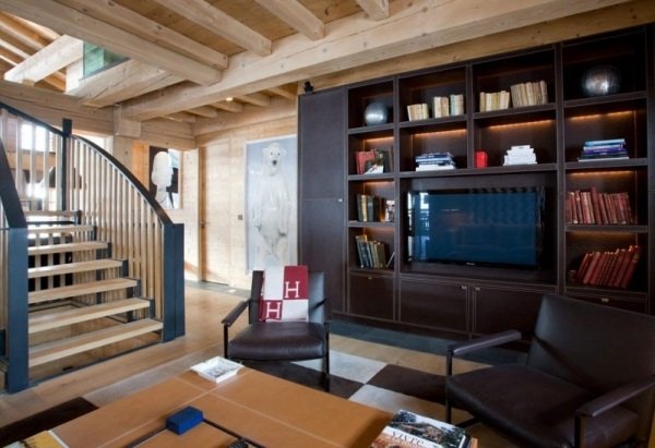 Alpenchalet France-Indigo BO Dizajnový interiér z tmavého dreva Alpenchalet France-Indigo BO Dizajnový interiér