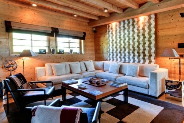 Ski Chalet Indigo obývacia rohová sedacia súprava-biela Rohová sedacia súprava Ski Chalet Indigo