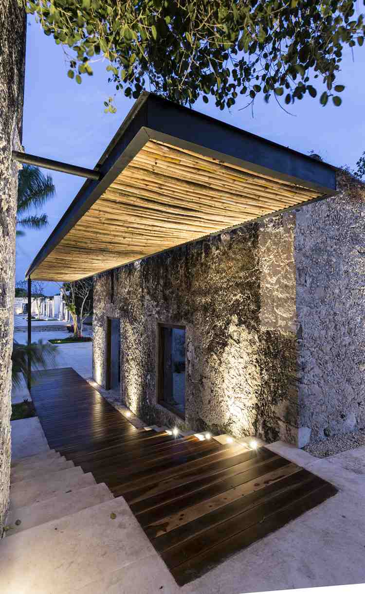 starý nový Hazienda schody osvetlenie vonkajší dizajn