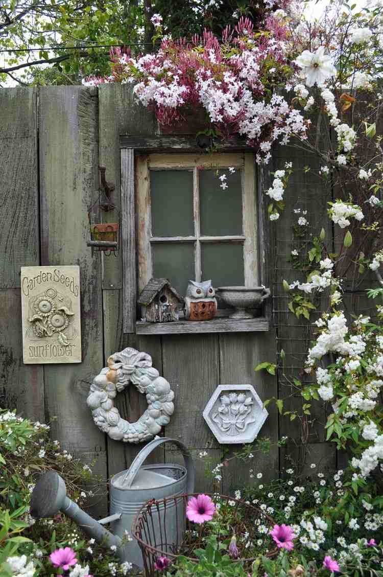 old-window-decoration-garden-wooden-plot-country-style