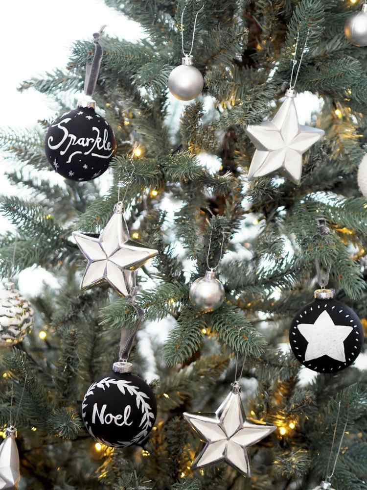 skrášliť staré vianočné gule farbu na ozdobenie písma