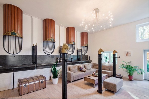 moderný dom ako obývačka obývačky