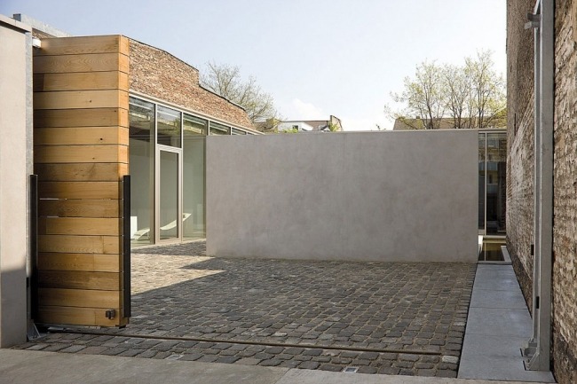 Posuvná brána Rekonštrukcia moderného bytu v dreve