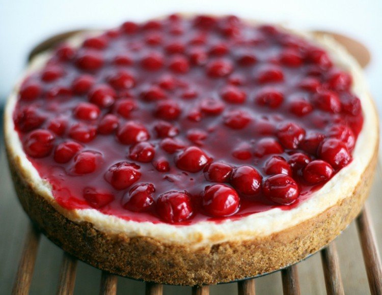 americký-cheesecake-recept-jamie-oliver-višňová-omáčka-pečenie-dezert-príprava