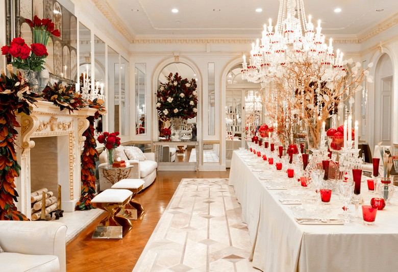 Slávnostne vyzdobte jedáleň - štýlové americké vianočné ozdoby Americká vianočná dekorácia jedáleň-sviatočná-ozdoba